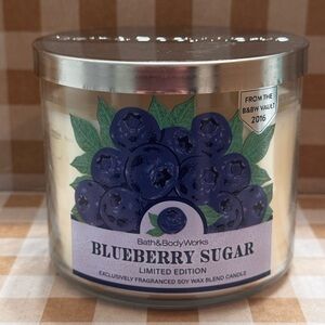 NEW B&BW Blueberry Sugar comeback from 2016 Vault, 3 wick candle